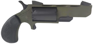 North American Arms Huntsman Conversion .22 LR/22 Mag Single-Action Revolver, 2 in, 5 Rounds, OD Green