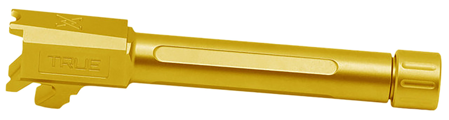 True Precision Springfield Hellcat Pro 9mm Luger 3.7 in Threaded Gold TiN Stainless Barrel