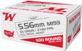 Winchester M193 .223 Rem/5.56 NATO 55gr FMJ 500-Round Box