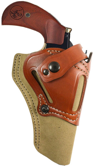 DeSantis Wild Hog Field and Range Holster OWB Natural Leather for Henry Big Boy Ambidextrous