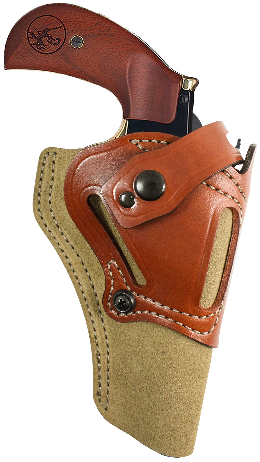 DeSantis Wild Hog Field and Range Holster OWB Natural Leather for Henry Big Boy Ambidextrous