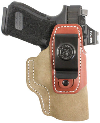 DeSantis Transit IWB Holster for SIG Sauer P365, Ambidextrous Belt Clip, Natural Kydex/Leather