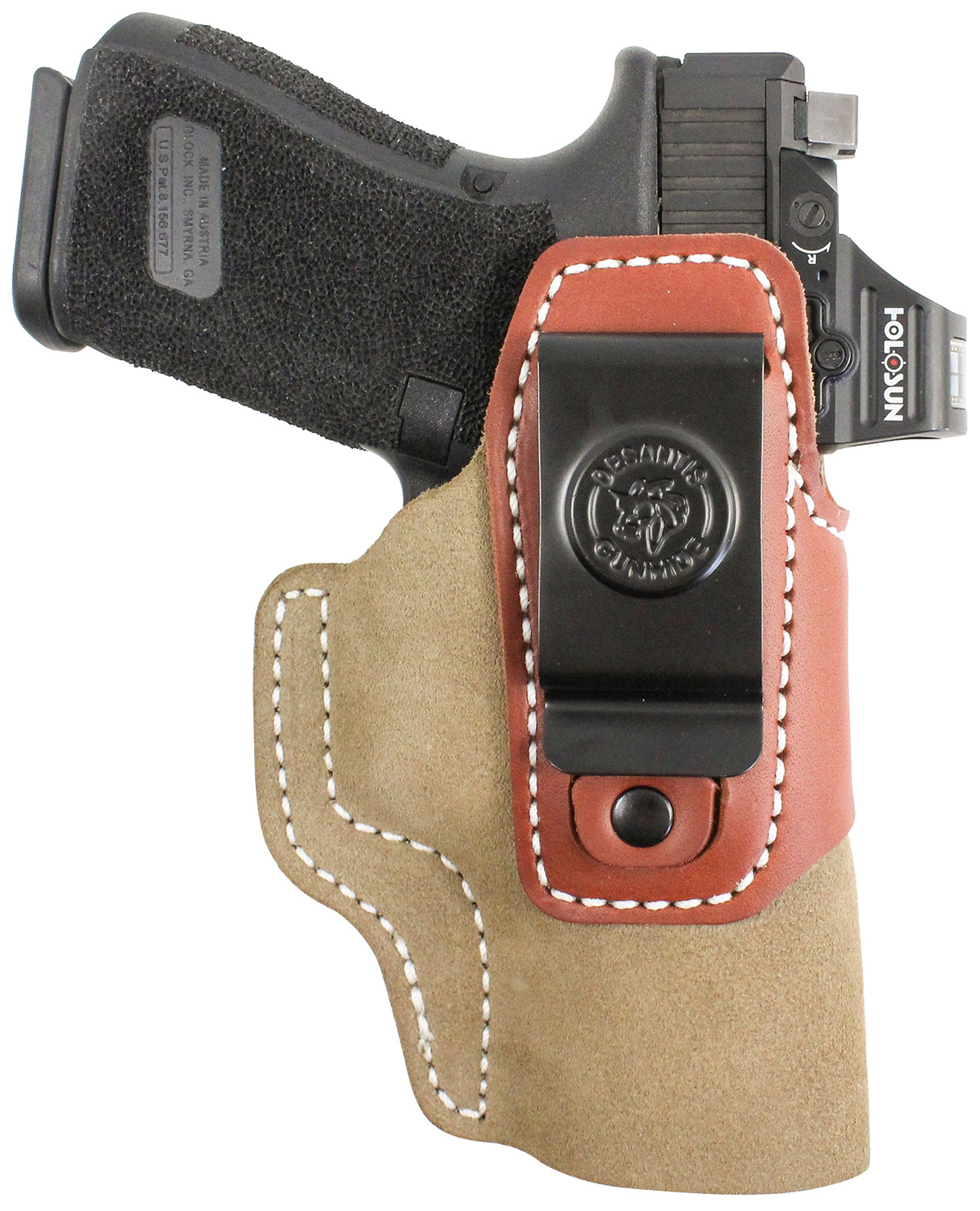 DeSantis Transit IWB Holster for SIG Sauer P365, Ambidextrous Belt Clip, Natural Kydex/Leather