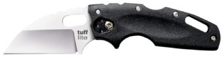 Cold Steel CS20LTZ Tuff Lite 2.50 in AUS-8A SS Folding Sheepsfoot Blade, Black Griv-Ex Handle