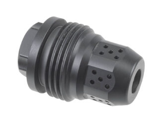JK Armament Bald Eagle Compensator 1/2x28 TPI, 22Cal, Stainless Steel Nitride Black