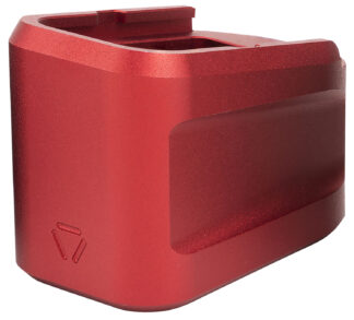 Strike Industries EMPALG19RED Extended Mag Plate for Glock G19 9mm (+5 Rounds) Red 6061-T6 Aluminum
