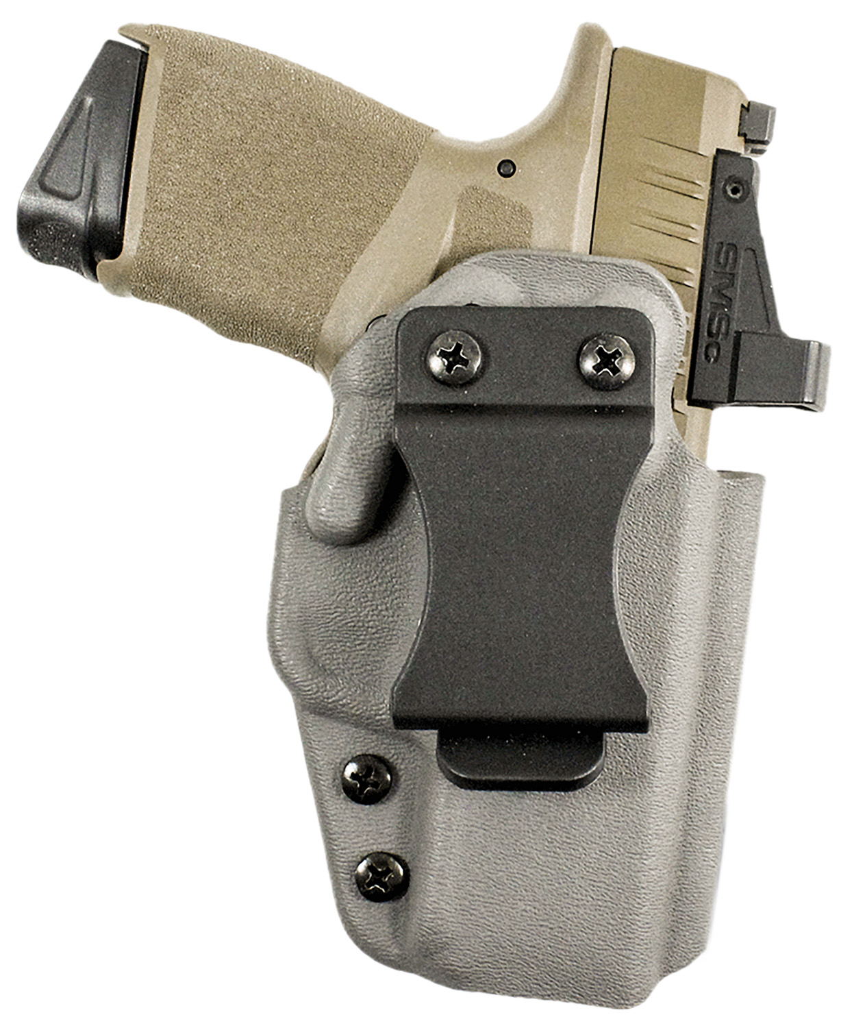 DeSantis Mean Streak IWB Pewter Gray Kydex Holster, RMR Compatible, Right Hand, Belt Clip Fit Glock 19/45