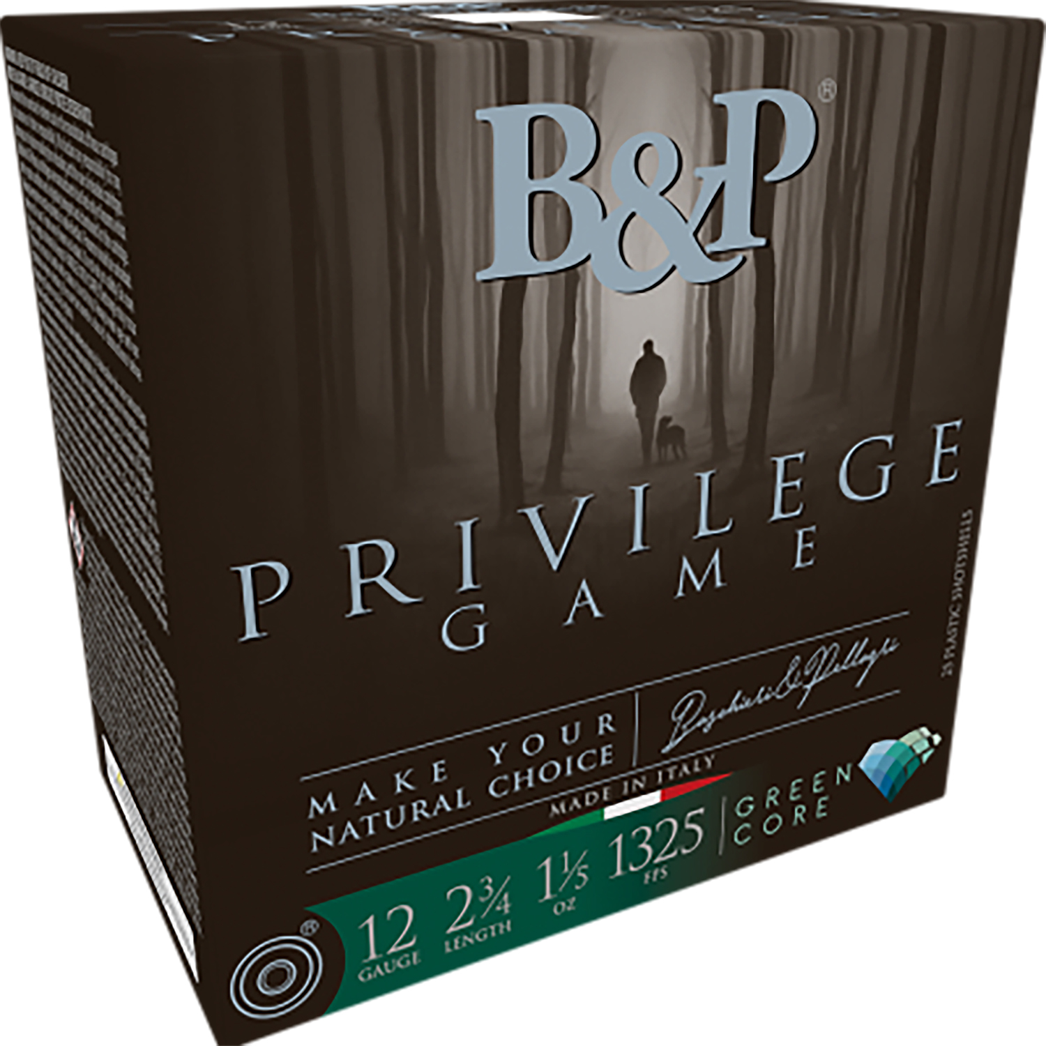 B&P Ammunition Privilege Game 12 Gauge 2.75 in #6 Shot, 1-1/5 oz, Green Core Wad