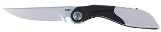 CRKT 5702 Nucleus 3.19 in Folding Plain Blade, 12C27 Sandvik, Black/Red G10/SS Handle
