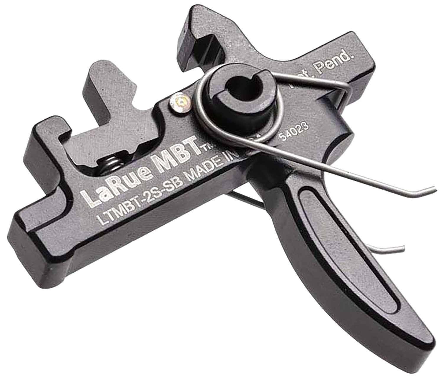 Larue Tactical MBT-2S-SB Two-Stage Straight Trigger, Black, 4.5 lb Pull