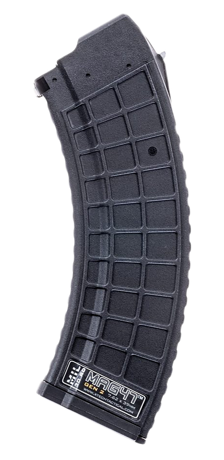 Xtech Tactical Gen2 AK-47 7.62 x 39mm 30-Round Waffle Magazine, Black Stainless Steel