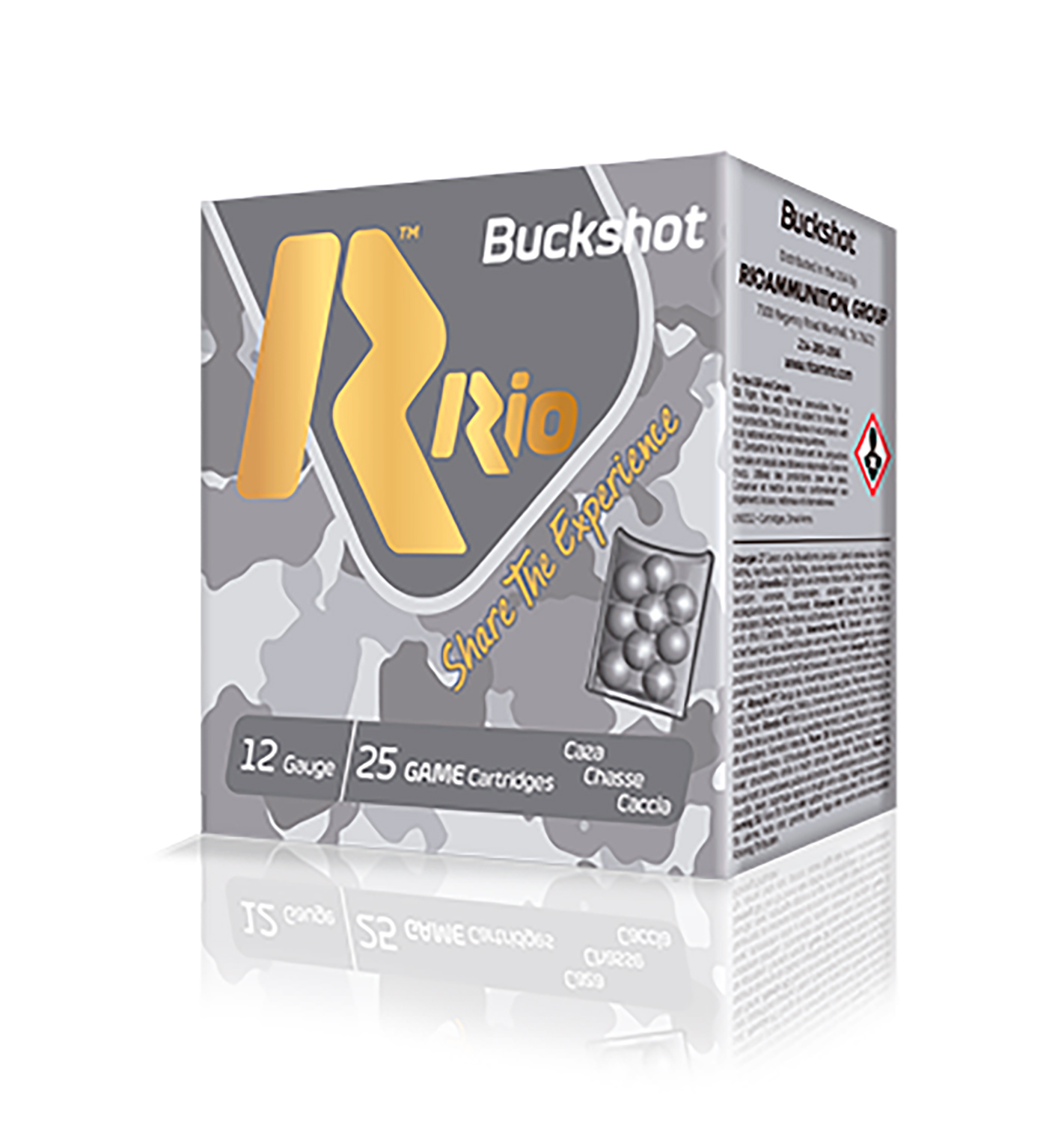 Rio Ammunition Royal Buck 12 Gauge 2.75 in #4 Buck Shot 25 Rounds