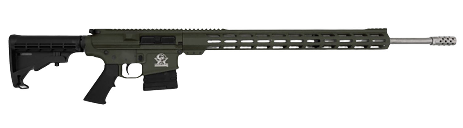Great Lakes GL10 .243 Winchester Semi-Auto 24 in Threaded Barrel 5+1 OD Green Cerakote