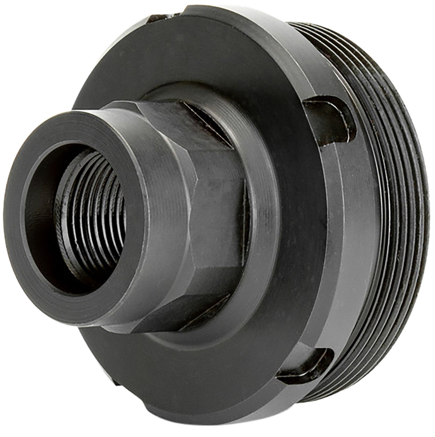 Griffin Armament DT1375X24-1/2X28 Thread Adapter 1/2"x28 17-4 Stainless Steel Nitride Black