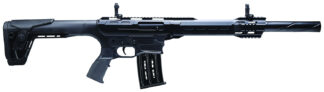 Charles Daly 930411 AR-12A  12 Gauge Semi-Auto 3" 5+1 18.50" Black Steel Barrel, Black Picatinny Rail Aluminum Receiver, Black Adj w/Pistol Grip Synthetic Stock