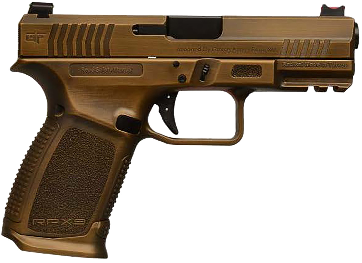 GForce Arms RPX9 Exodus 9mm Semi-Auto Pistol 15+1 rd 4in Barrel Bronze Cerakote