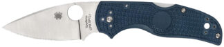 Spyderco Native 5 Lightweight 2.95 in Spear Point Folding Knife CPM SPY27 Cobalt Blue FRN