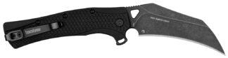 Kershaw Dawnstar 3.50 in Hawkbill Folding Knife, Assisted Opening, BlackWash, 8Cr13MoV