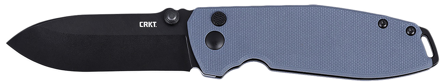 CRKT 2495G SQUID XM 2.95" Folding Plain Black Oxide D2 Steel Blade, Gray G10 Handle