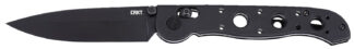 Columbia River M16-03XK Folding Spear Point Knife, 3.57 in D2 Steel Blade, Black Grivory Handle