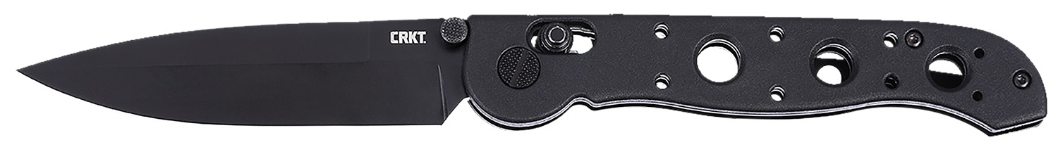 Columbia River M16-03XK Folding Spear Point Knife, 3.57 in D2 Steel Blade, Black Grivory Handle
