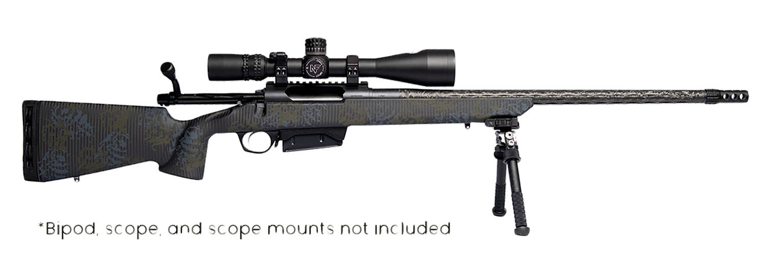 Horizon Firearms RF019C392216C20 Vandal Carbon II 7mm PRC 22" Black Fluted Barrel, Black Drilled & Tapped Receiver, Black Iota EKO X Carbon Fiber Stock