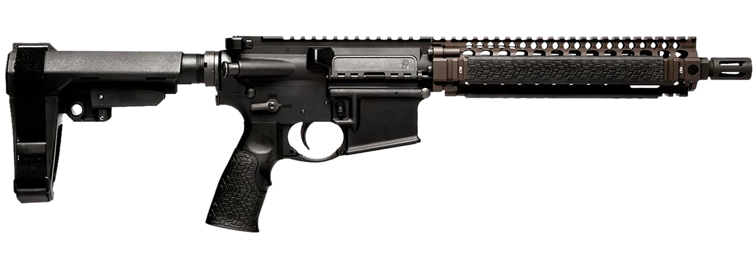 Daniel Defense MK18 Pistol .223 Rem/5.56 NATO 10.3 in Black Threaded Barrel Picatinny Rail SBA3