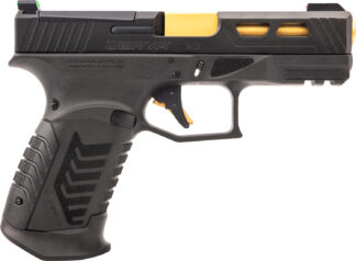 Derya DY9 9mm Striker-Fired Semi-Auto Pistol, Black Polymer Frame W/ Gold Barrel