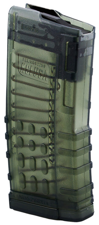 KCI USA KCIMZ066 .223 Rem/5.56 NATO 21rd AR-15 Translucent Smoke Polycarbonate Magazine