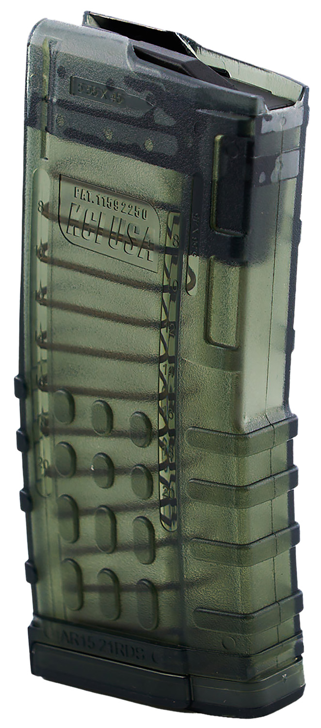 KCI USA KCIMZ066 .223 Rem/5.56 NATO 21rd AR-15 Translucent Smoke Polycarbonate Magazine