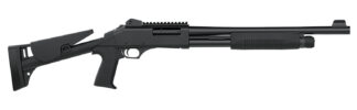 Dickinson LLC TAC4ST Tac-4 ST 12 Gauge Pump 3" 5+1 Black Steel Barrel, Matte Black Picatinny Rail Receiver, Adj Comb Synthetic Stock, Black Polymer Grip