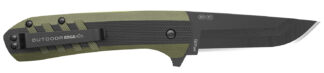 Outdoor Edge Razor VX4 3 in Blade Stainless Steel Folding Plain Black/Green