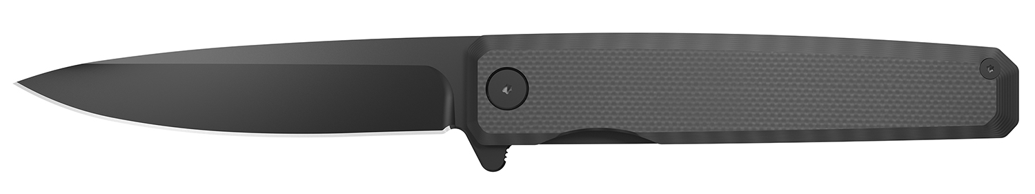 Outdoor Edge Peleus PL2C Folding Clip Point Knife 3.10in Blade, Black Oxide, G10 Handle