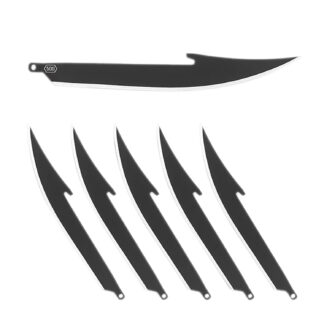 Outdoor Edge Edge Boning/Filet Replacement Blades, 5" 420J2 SS, 6 Pack, Black Oxide