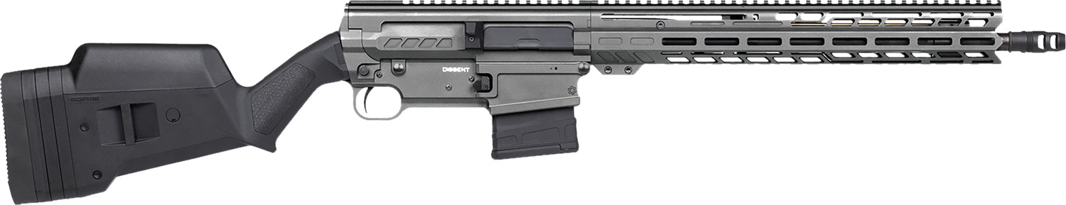 CMMG 38A530CTNG Dissent BR3 308 Win 10+1 16.10" Black Nitride Threaded Barrel, Tungsten Cerakote Aluminum Receiver w/Picatinny Rail, M-LOK Handguard, Magpul SGA Black Polymer Stock, Ambidextrous
