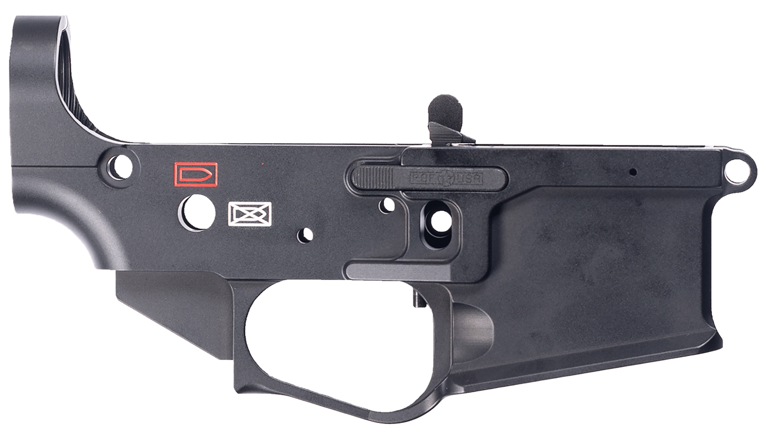 Patriot Ordnance Factory P-415 Gen 4 Stripped Lower Receiver, Black Hardcoat Anodized Aluminum