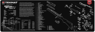 TekMat TEKR36MINI14 Ruger Mini-14 Cleaning Mat 36 in Black/White