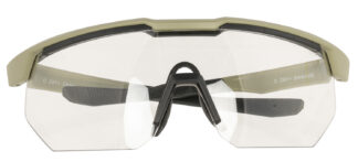 Radians Safety Glasses Oversized Clear Lens Tan Frame