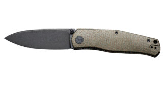 CIVIVI Sokoke EDC 3.35 in Folding Knife, 14C28N Steel Blade, Green Burlap Micarta Handle