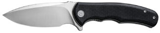 CIVIVI Mini Praxis Folding Knife 2.98 in D2 Steel Blade, Black Textured G10 Handle