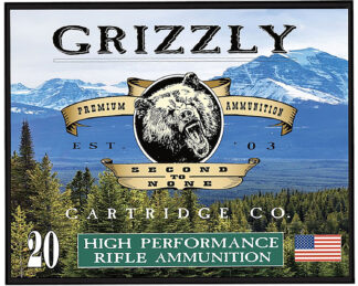 Grizzly Ammo GC45/70+P10 .45-70 Government 525 gr FMJ Flat Point, 20 Rounds Per Box