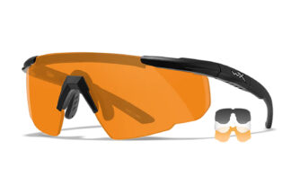 Wiley X Saber Advanced Smoke Gray/Clear/Light Rust Lenses Matte Black Frame