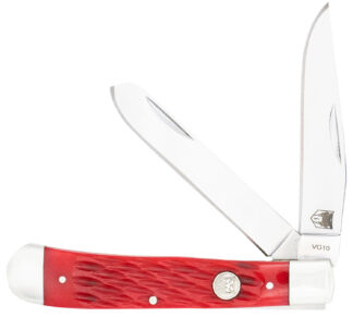 Cobratec Traditional Two Blade Trapper Folding Knife 2.88 in Clip Point/2.94 in Spey VG-10