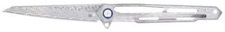 Cobratec Knives Ghost CTGSTDAMWNS Frame Lock 3.88" Wharncliffe Damascus Folding Knife
