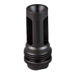 SilencerCo ASR Closed-Tine Flash Hider, 1/2x28 Threads, .223 Rem/5.56 NATO, Black