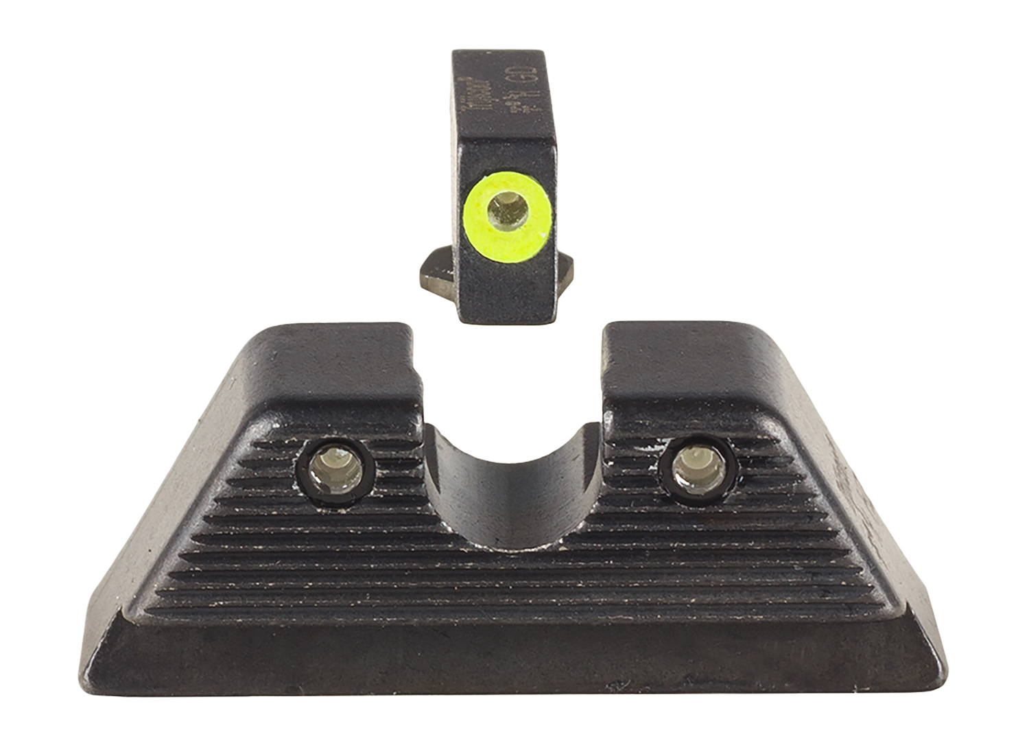 Trijicon HD XR Night Sight Set for Glock MOS, Green Tritium/Yellow Outline Front, Black Frame