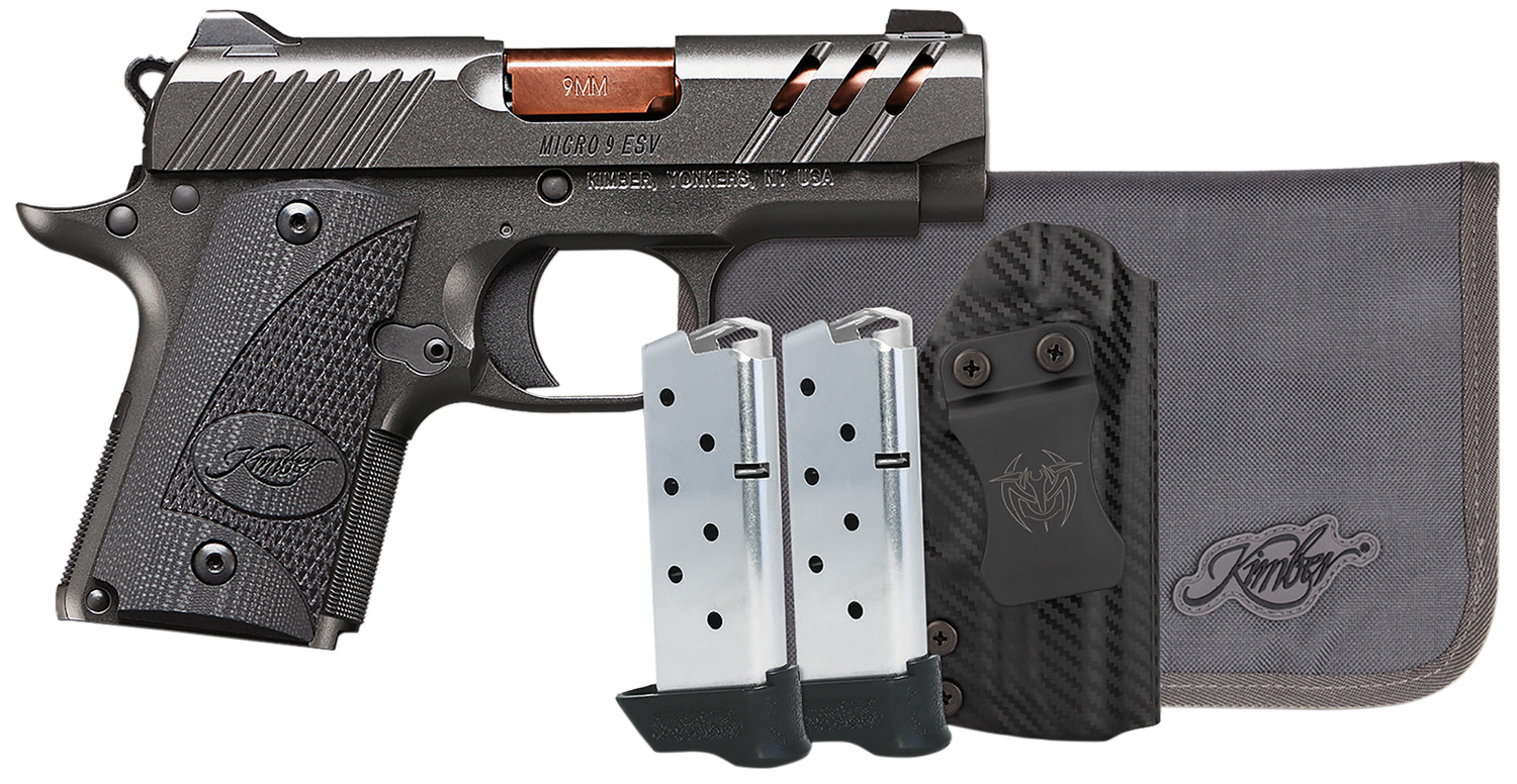 Kimber Micro 9 9mm Semi-Auto 3.15 in Barrel 7+1 Rose Copper TiN Finish Stainless Slide