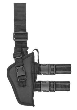 Bulldog Cases WTAC7R Tactical Leg Holster Black Right Hand (2-4 in Barrel)