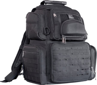 Bulldog Cases BDT414B Tactical Range Handgun Range Bag, Black Medium Back Pack