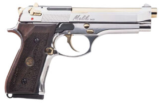 Derya Melik 9mm DA/SA Semi-Auto Pistol 4.9 in Barrel 15+1 Rounds Gold TiN
